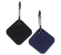 TOVINANNA Mate Pro Silicone Smart Cover 2 Pieces with Metal Carabiner, Scratch-Resistant Protective Sleeve for Keys and Luggage, Black Navy