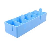 TOVINANNA Medicine Dispenser for Pills Multigrid Classification Box and Antislip Bottom, Blue Abs Pill Tray for Efficient Medication Distribution and Stable Transit in Wards and Pharmacy
