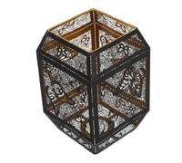 TOVINANNA Metal Iron Hollow Lampshade with Tree Shadow Pattern Carved Decorative Cover for Table Lamps Easy Installation Indoor Light Shade for Bedside and Living