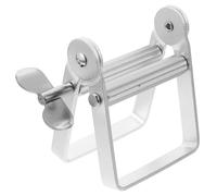 TOVINANNA Metal Paste Squeezer Hair Dye Tube Extruder Toothpaste Dispenser Tool for Bathroom Home and Salon Use Silver 4X3.3X3.7 Inch