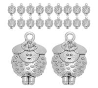 TOVINANNA Metallic Sheep Dangle Charms 30pcs Lightweight with Smooth Surface and Finely Polished Finish Made of Zinc Alloy Versatile Attachment Farm Animal Themed Pendants for DIY Jewelry