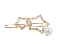 TOVINANNA Metallic Star Headpiece Rhinestone Clip for Women Elegant Bridal Hair Accessories