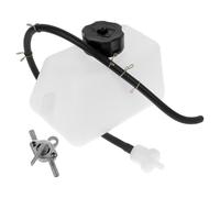 TOVINANNA Mini Motorcycle Gas Tank 3Pcs Kit with Hose and Fuel Valve Compatible with 47Cc 49Cc Small Engine Bikes for Trail and Outdoor Adventures