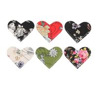 TOVINANNA Mini Page Corner Protectors Vintage Style with Multipurpose Design 6pcs Leather Heart-Shaped Bookmarks to Decorate Books for Book for Classroom Rewards