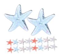 TOVINANNA Mini Sea Star Charms 40pcs Craft Glue Accessories for Diy Phone Case Hair Clip Decorations Sparkle