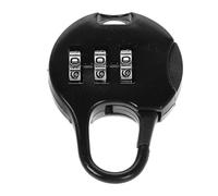 TOVINANNA Mini Zinc Alloy Password Combination Lock with Digital Code for Backpack Zippers, Travel Bags, and Locker Security - Portable Black Lock for School and Gym