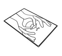 TOVINANNA Modern Minimalist Black Iron Wall Art Sculpture Chic Character Design Metal Wall Decor for Bedroom and Living Decoration Indoor Outdoor Ornament