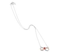 TOVINANNA Mothers Day Crystal Heart Necklace for Women Elegant Dainty Chain with Cherry Pendant Korean and Japanese Design Aesthetic Jewelry for Mom