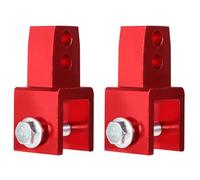 TOVINANNA Motorcycle Rear Shock Absorber Red Shock Absorber 2pcs Riser Height Extension Aluminium Alloy Reduces Bumps and Vibrations for Motorcycle and Electric Bikes