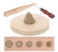 TOVINANNA Moxa Rolls Making Tool Moxa Cone Maker Beech Material Smooth Surface Not Easy to Break DIY Gift for Someone Who Love Moxibustion Rod Mold