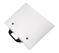 TOVINANNA Multipurpose A3 Artwork Portfolio Bag with Handle, Waterproof Plastic Storage Folder for Rough Sketches and Files, Office Handheld Project Holder and Stationery Organizer