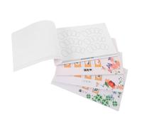 TOVINANNA Nail Art Design Tool Book Paper Material 4pcs with Multi-layer Practice Pages Resist Ink Bleeding and Smudging for Beginners for Daily Skill Consolidation in Nail Salons