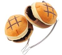 TOVINANNA Nest Beds Random Color Hamster for Bread Shaped 2pcs Warm Cotton, Safe and Lovely Half Covered Pet Houses Small Animals Suitable for Floor or Table Use