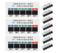 TOVINANNA Nose Solution Temperature Sticker 10-Pack Adhesive Strips for Accurate Nasal Rinse Bottle Temperature Monitoring