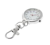 TOVINANNA Nursing Fob Watch, Stainless Steel and Glass Nursing Pocket Watch with Quartz Movement, Silver Pocket Keychain Pendant for Nurses and Doctors in Hospitals Random Color