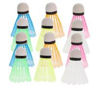 TOVINANNA Nylon Shuttlecocks Plastic Material 12pcs with Great Stability and Durability for Badminton Training Suitable for Indoor and Outdoor Sports Playing
