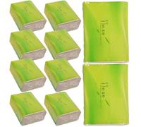 TOVINANNA of Practical Bamboo Pulp Tissue Paper Napkins Extraction Type Papers 10 Packs Soft and Sturdy Material for Restaurant and Public Use for Outdoor Travel