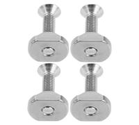 TOVINANNA Paddleboard Surf Fin Hardware and Universal Compatibility Effortless Installation 4pcs Stainless Steel M6 Screws with Washers for Center Fin Replacement for Surfboard and Sup