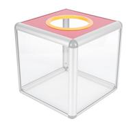 TOVINANNA Paper Draw Box Fundraising Box Aluminium Alloy Simple Generous Lockable Design with Safe Lock for Suggestions and Votes