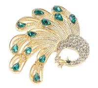 TOVINANNA Peacock Brooch Pin Rhinestone Decorative Pin Animal Brooch for Women Wedding Dress Accessory Luxury for Clothes
