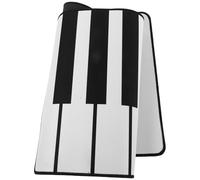TOVINANNA Piano Keyboard Large Mouse Pad - Extended Non-slip Black and White Desk Mat for Office and Gaming, Precision Control Business Mousepad for Musicians and Workspace Protection
