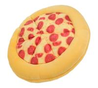 TOVINANNA Pizza Interactive Squeaky Dog Dog Chew Teeth Training Mentally Stimulating Plush Tough Rubber Puppy Medium Breed Chew