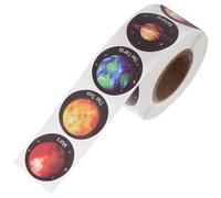 TOVINANNA Planet Solar System Stickers Earth Planet Sticker Round Small Circle Self-Adhesive Decals Educational Science Space Scene Classroom Incentive Labels for Teachers and