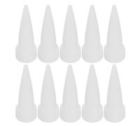 TOVINANNA Plastic Caulking Nozzle Tip Plastic Sealant Applicator Nozzles for Sausage Sealing 10pcs and Chip Bonding, Precision Application with Efficient Viscosity Adaptation, White for
