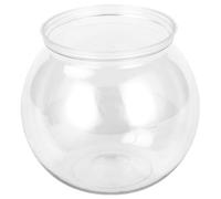 TOVINANNA Plastic Fish Tank for Fish and Shrimp with Anti-falling Design Easy to Clean for Home Office Shop Shopping Mall Creative and Modern Compact Aquarium