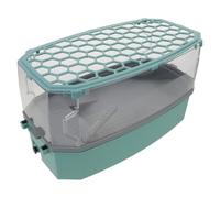 TOVINANNA Plastic Turtle Tank with Lid and Basking Platform Combining Aquatic and Land Areas Escape Proof Reptile Enclosure for Tortoises and Turtles in Urban Homes and City Apartments