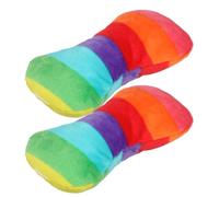TOVINANNA Plush Bone Shaped Dog Chew Safe for Teeth 2pcs for Training and Rewarding Good Behaviour for Small and Medium Dogs
