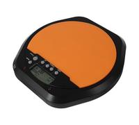 TOVINANNA Portable Flexible Pad Dumb Volume Electronic Drum Practice with Reduction and Silicone Surface, 8-inch Orange for Rhythm Training and Music Beginner