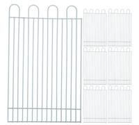 TOVINANNA Portable Hamster Playpen Panels with White Iron Wire and Plastic Material, Multi-functional and Easy to Clean Small Animal Fence for Guinea Pig and Hamster Indoor and Outdoor Use
