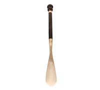 TOVINANNA Portable Long Handle Shoe Horn for Seniors with Ebony Wood and Copper Head, Effortlessly Remove Shoes, Sl nd Practical Design for Daily Use