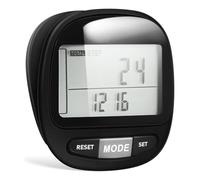 TOVINANNA Portable Outdoor Pedometer Clip with Large Digital Display, 7-day Memory and Daily Walking Goals, Lightweight Plastic Step Counter for Accurate Walking and Fitness Tracking
