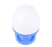 TOVINANNA Portable Pet Bird Waterer with Removable Pvc Bottle and Sturdy Design, round Blue Water Drinking Kettle for Pigeons and Doves, for Hanging Use in Outdoor Or Indoor Poultry Care