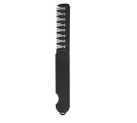 TOVINANNA Portable Wide Tooth Folding Hair Comb for Men and Women, Black Plastic Material with Sl esign, for Travel and On-the-go Use, Reduces Pulling and Hair Damage