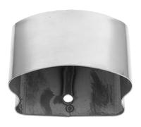 TOVINANNA Post Cap Handrail Cover Prevents Particle and Debris from Entering Silver Stainless Steel with Horseshoe Shape Tightly Fits Handrail for Stair Parts