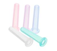 TOVINANNA Professional Cupping Therapy Supplies Set 5pcs Silicone Suction Cups for Eye Body Massage