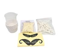 TOVINANNA Professional Nose Hair Removal Wax Beans Set Solid Wax Stick, Paper Measuring Cup, Suitable for Sensitive Skin, Easy-To-Use Nose Waxing Kit for Precise Hair Removal