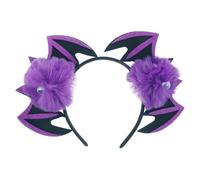 TOVINANNA Purple Bat Wing Headband with Iron Wire Structure for Halloween Party, Comfortable Felt Material Unique Design Hair Accessory for Costume Parties and Festival Wear