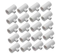 TOVINANNA Pvc Poultry Watering Tee Fitting Limits Waste and Keeps Water Fresh 25pcs 1/2" Threaded Connector Smooth Easy Clean Surface for Chicken and Geese Drinkers Suitable for Cage