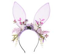TOVINANNA Rabbit Ear Headpiece Party Headband Purple Cloth Bunny Ear High Durability Comfortable Wearing Experience Trendy Fashion Hair Accessories for Event Party