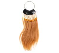 TOVINANNA Real Hair Dye Palette for Testing Human Hair Color Samples Rings for Salon Practice