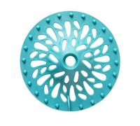 TOVINANNA Rectangular Blue Tpr Drain Cover for Bathroom and Kitchen, Blocks Solid Debris and Hair, Fits Standard Sink and Tub Drains, for Wash Bowls and Laundry Tubs