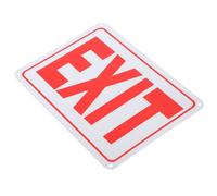 TOVINANNA Red Exit Sign for Public Places with Reflective Design and High Visibility, Rustproof Aluminum Alloy, 25x18cm, Suitable for Different Environments