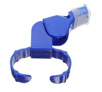 TOVINANNA Referee Whistle Ice Hockey Finger Grip Survival ABS Plastic Blue with Wrist Lanyard for Outdoor Sports Coaches and Competitions