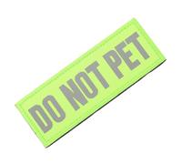 TOVINANNA Reflective Service Dog Patch Do Not Pet Vest Harness Tag with Secure Attachment Nylon Material and Hook and Loop Tape for Working Dogs