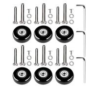 TOVINANNA Replacement Kit for Suitcase Wheels Luggage Swivel Silent Rubber Travel Accessory Enhance Mobility Repair Parts