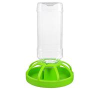 TOVINANNA Reptile Automatic Water Feeder Bowl for Frog, Tortoise, Snake, Lizard, Turtle Tank Equipment, Green Plastic Drinking Dish, 6.3 X 3.9 X 3.9 Inches Stable Shape